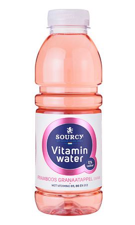 Vitaminen water (framboos & Granaatappel)